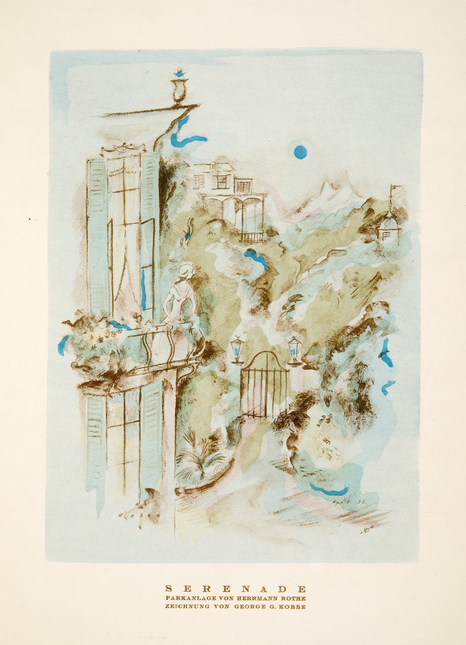 Serenade from Styl, pub. 1922 by German School