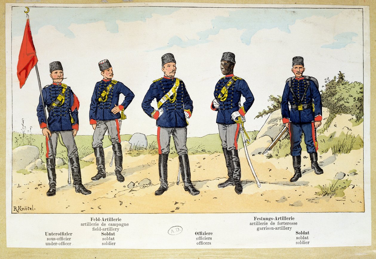 Soldiers of the Turkish Army, c.1900 by German School