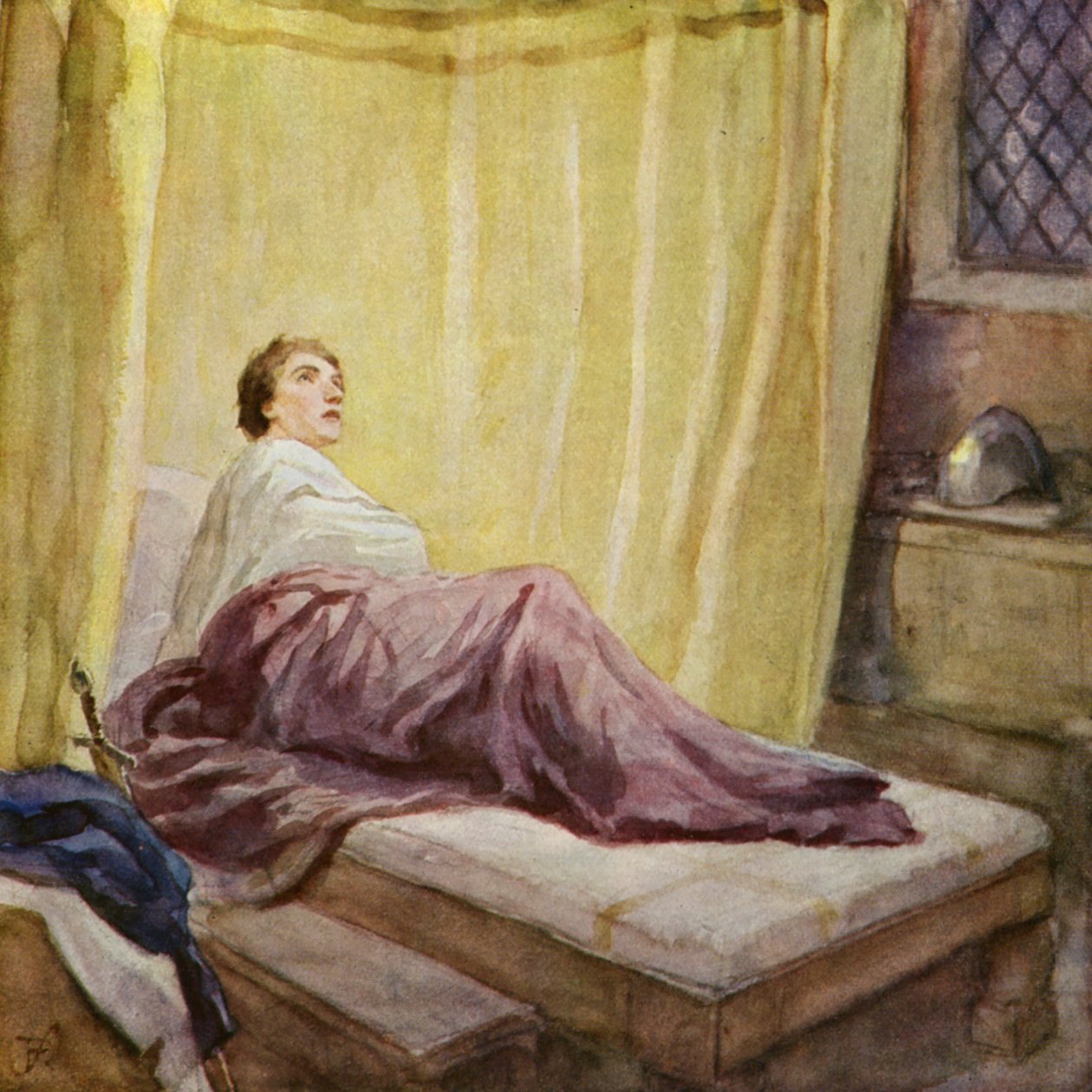 St Francis Receiving a Vision from Heaven by German School