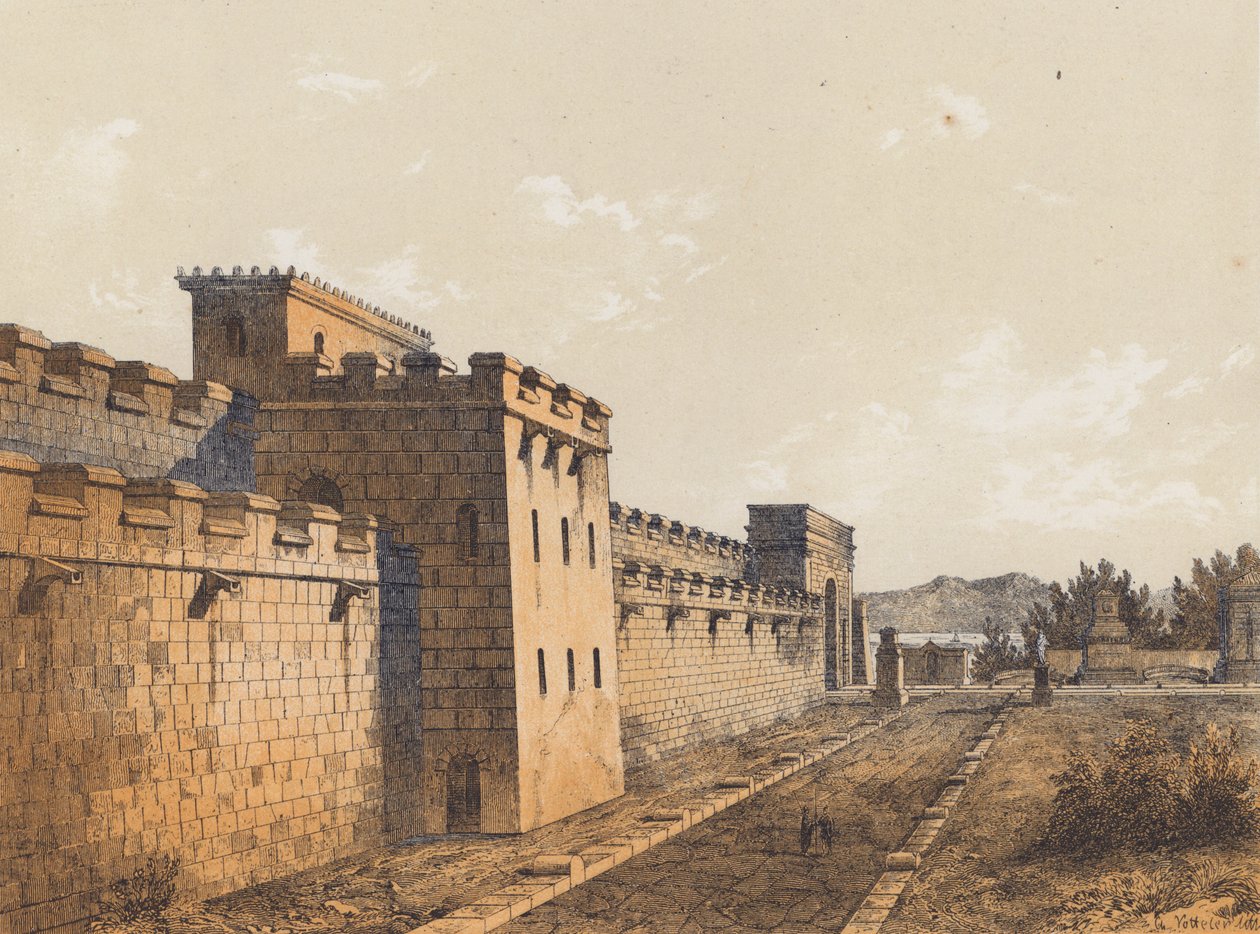 Street in Pompeii, Campania, Italy by German School