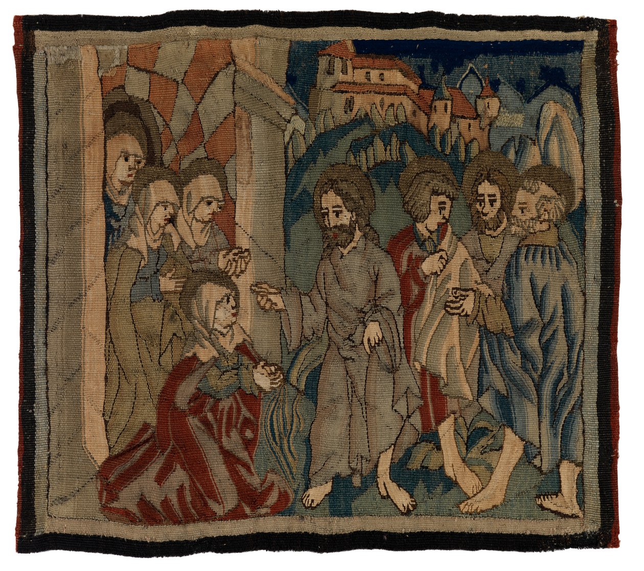 Tapestry Panel with Scenes from the Passion from an Antependium, from Upper Rhineland by German School