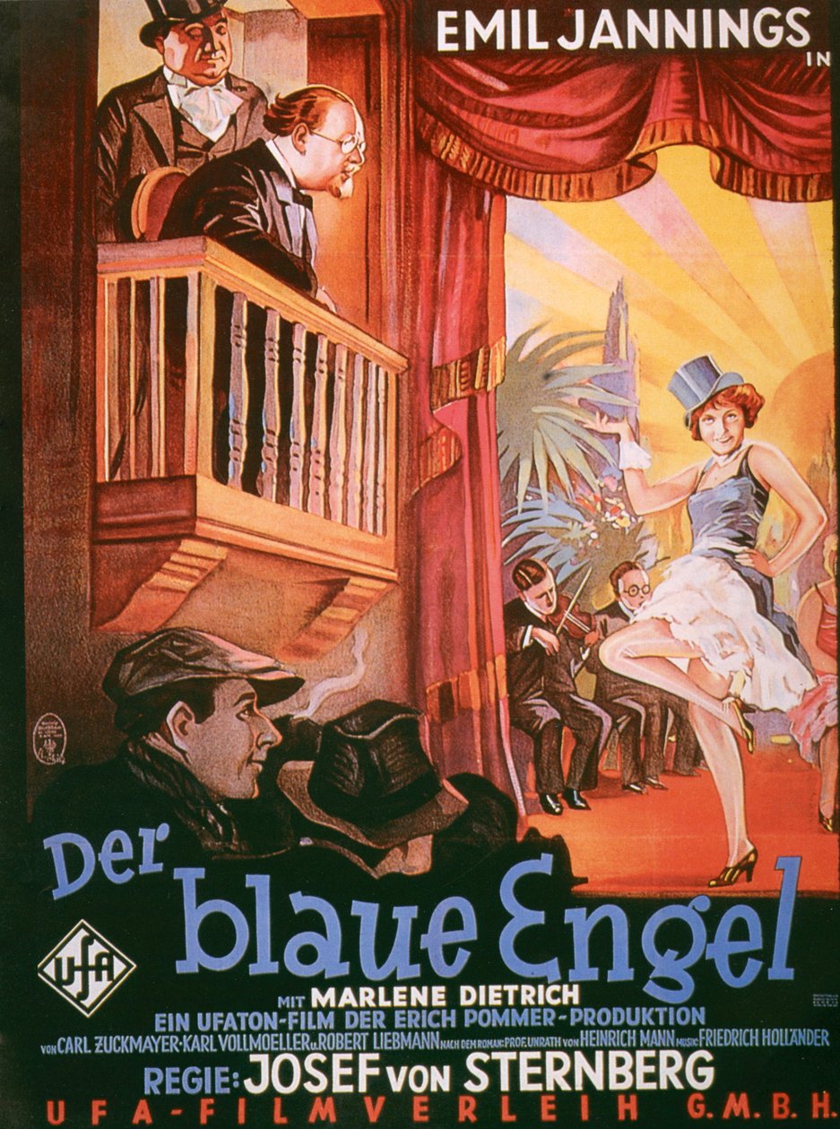 The Blue Angel Film Poster by German School