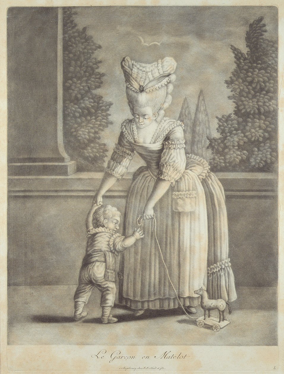 The Boy in the Sailor Suit, published by Johann Jakob Haid (1704-67) Augsburg by German School