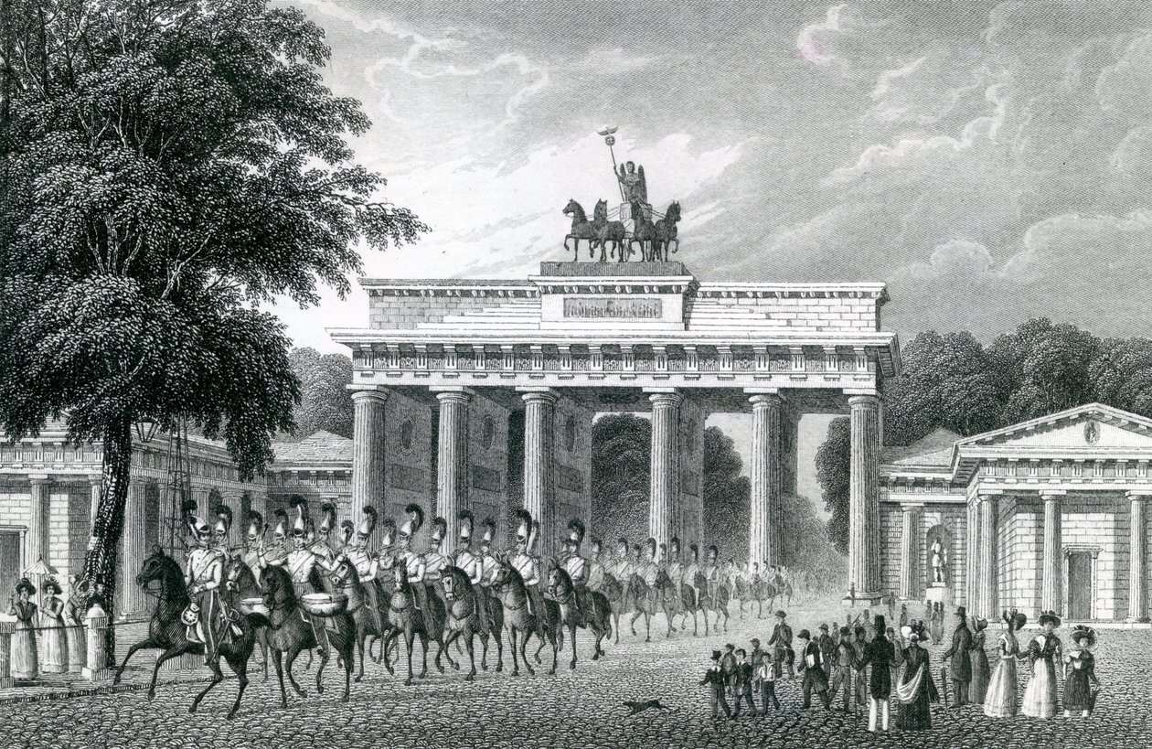 The Brandenburg Gate, Berlin by German School