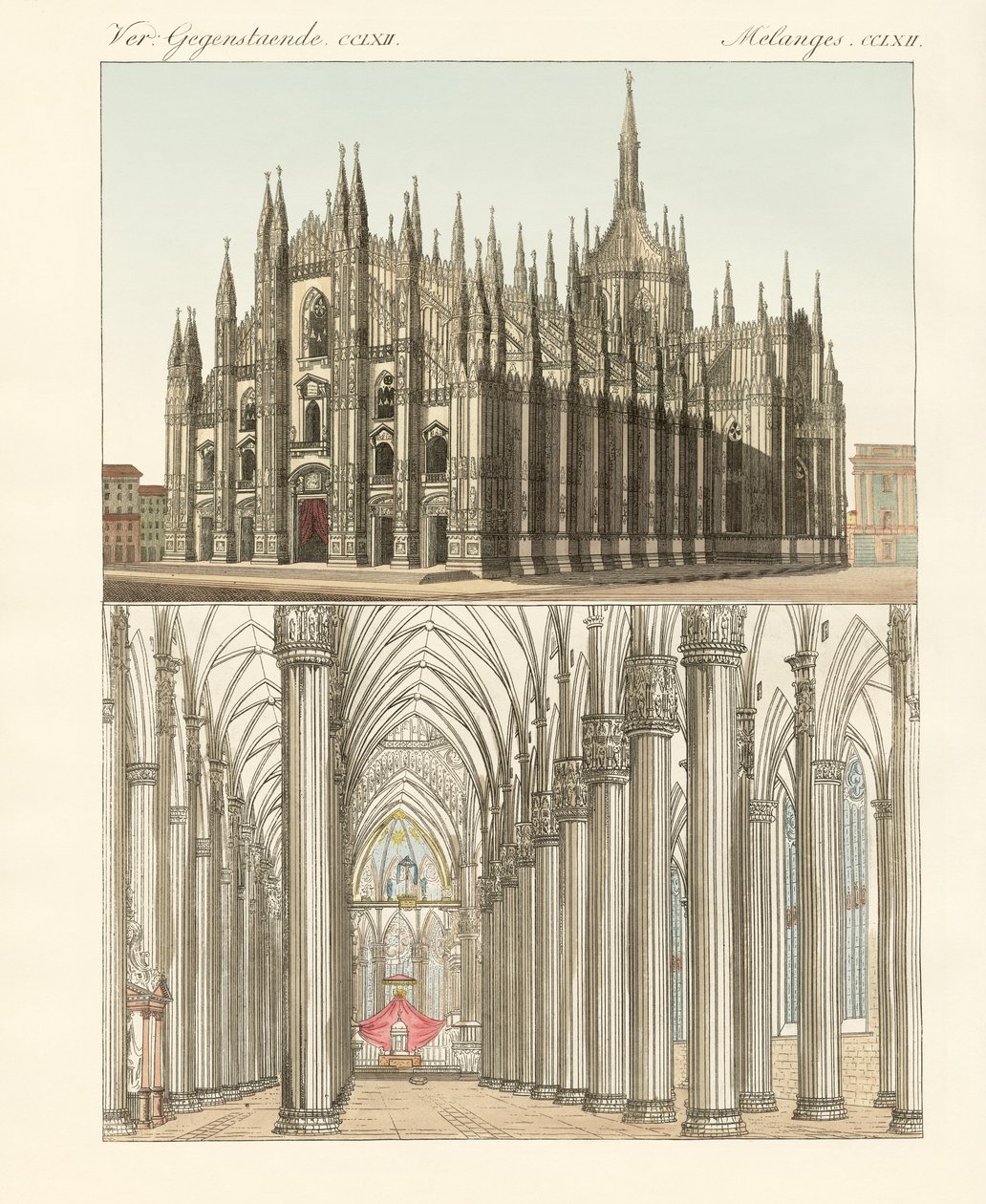 The Cathedral of Milan by German School