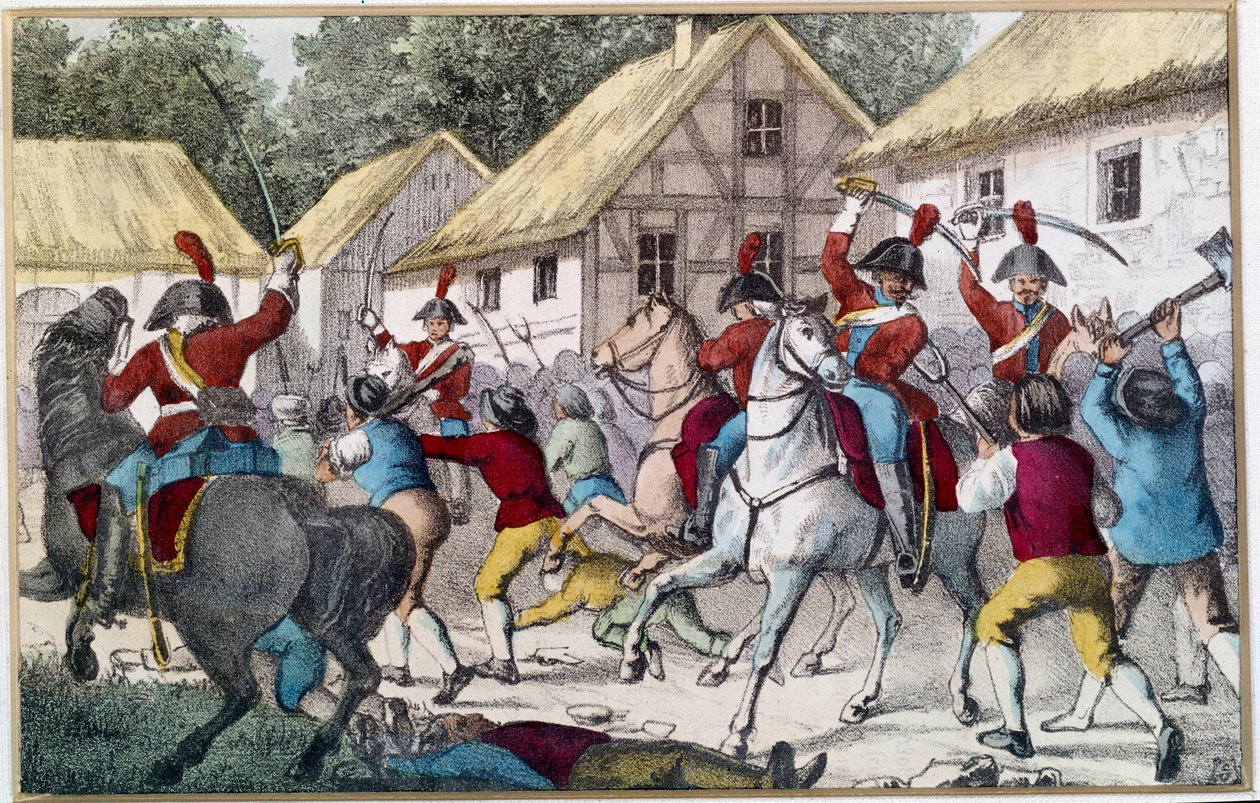 The French Army Taken Part by the Prussian Peasants by German School