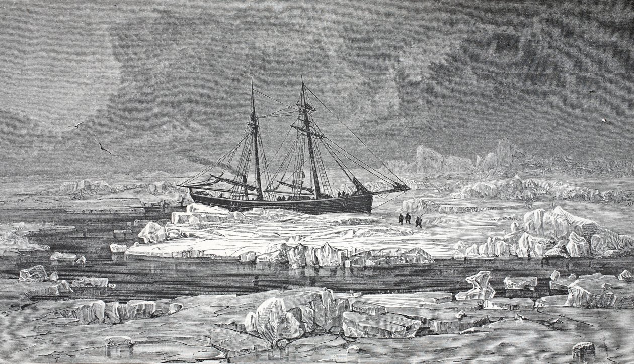 The Germania in the Ice, London 1874 by German School