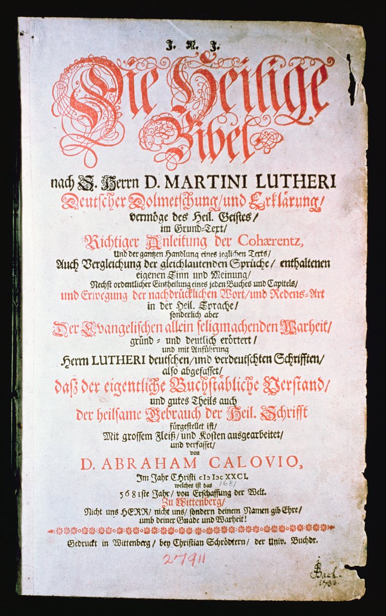 The Holy Bible, Vol. I. by German School