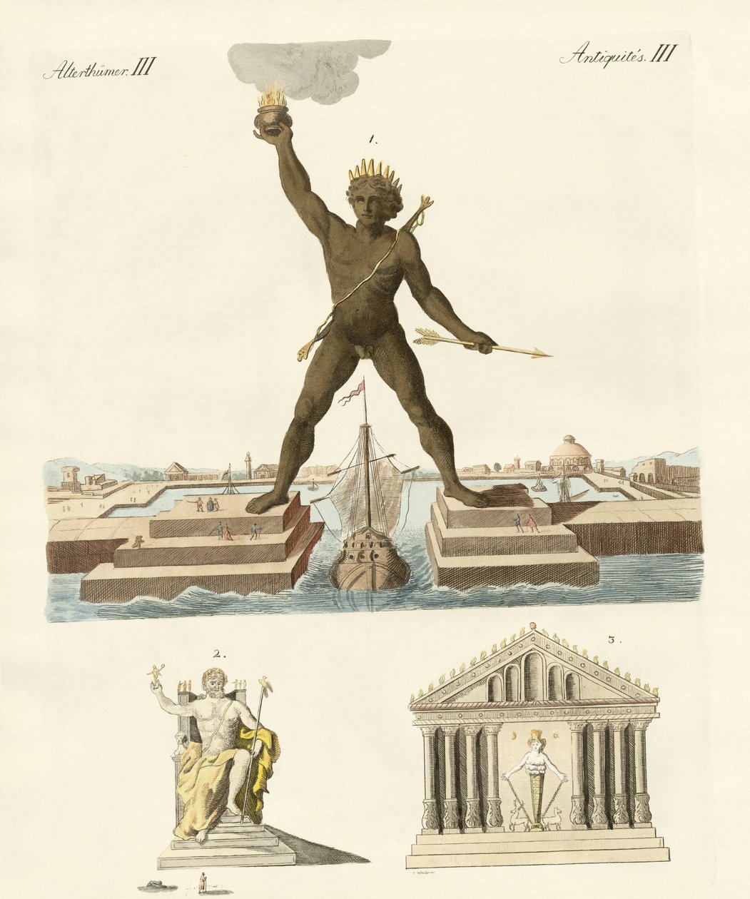 The Seven Wonders of the World by German School