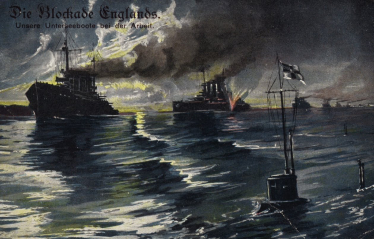 The Blockade of England, World War I by German School