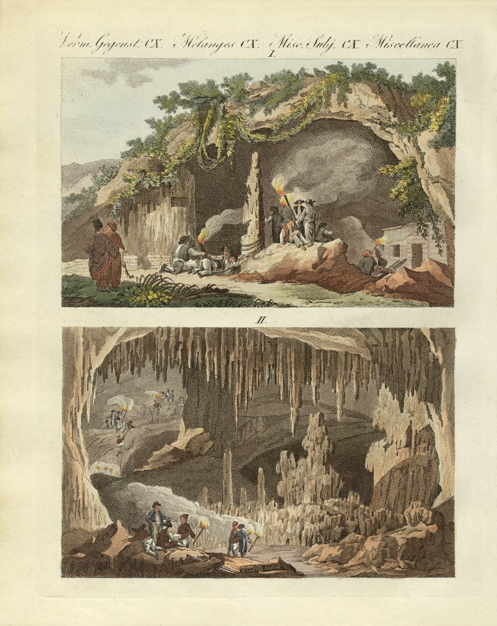 The Cave of Antiparos by German School