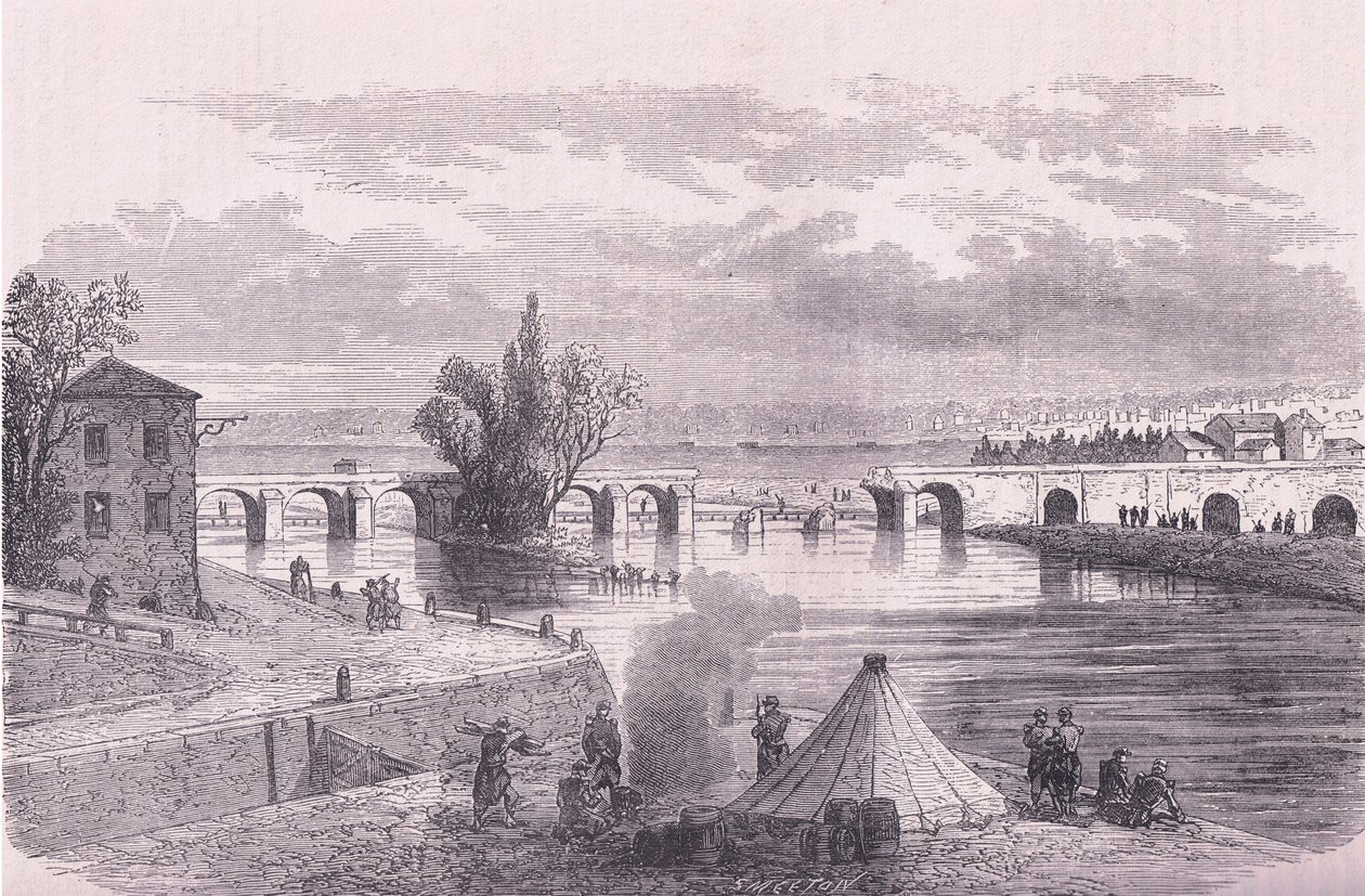 The Defence of Paris - Destruction of the Bridge Jonville-sur-Marne by German School