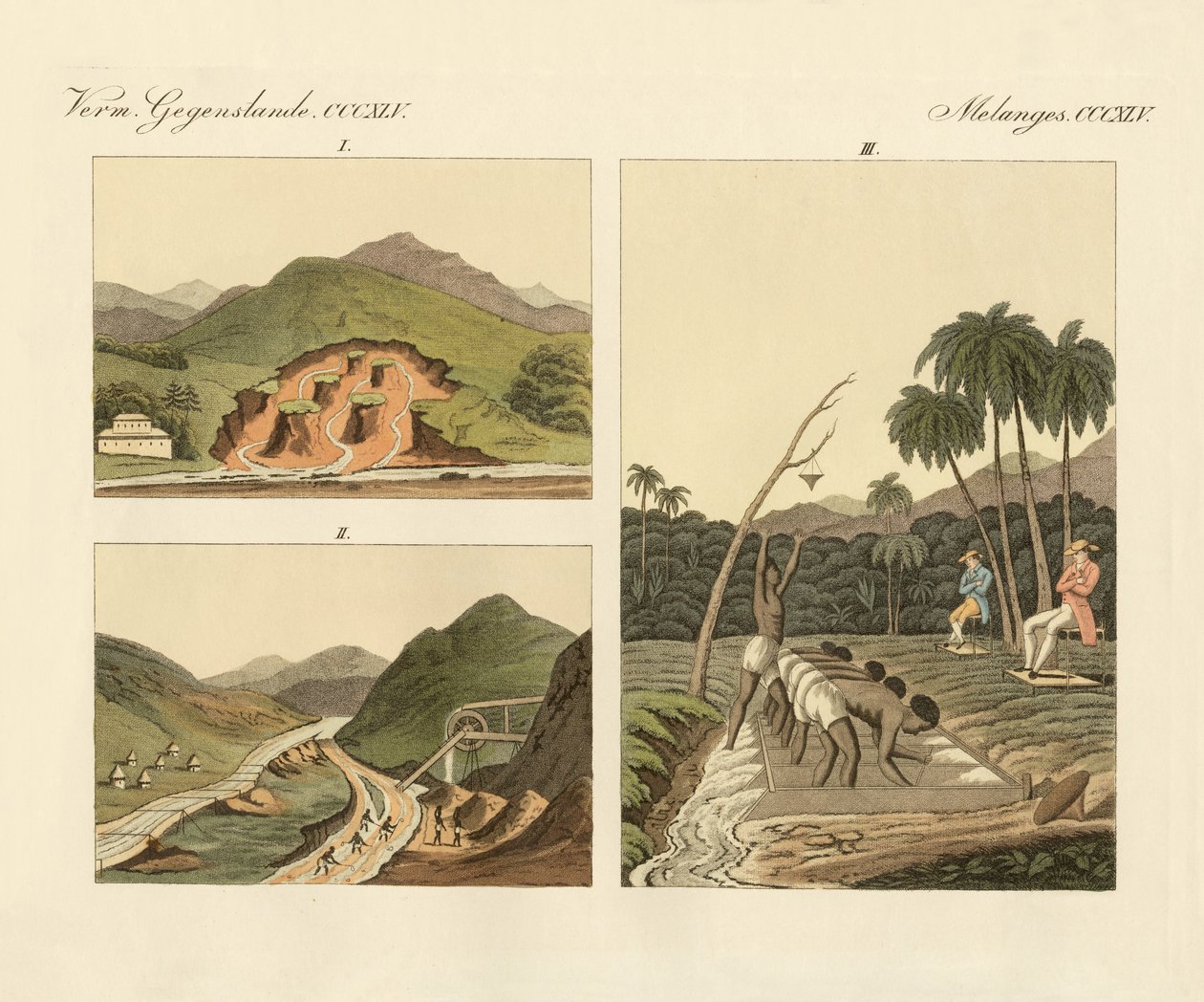 The gem mines in Brazil by German School