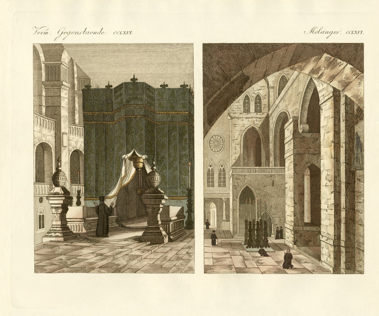 The holy sepulcher of Jerusalem by German School