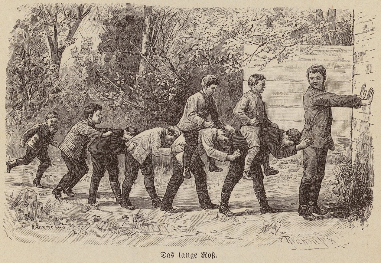 The Long Horse Game by German School