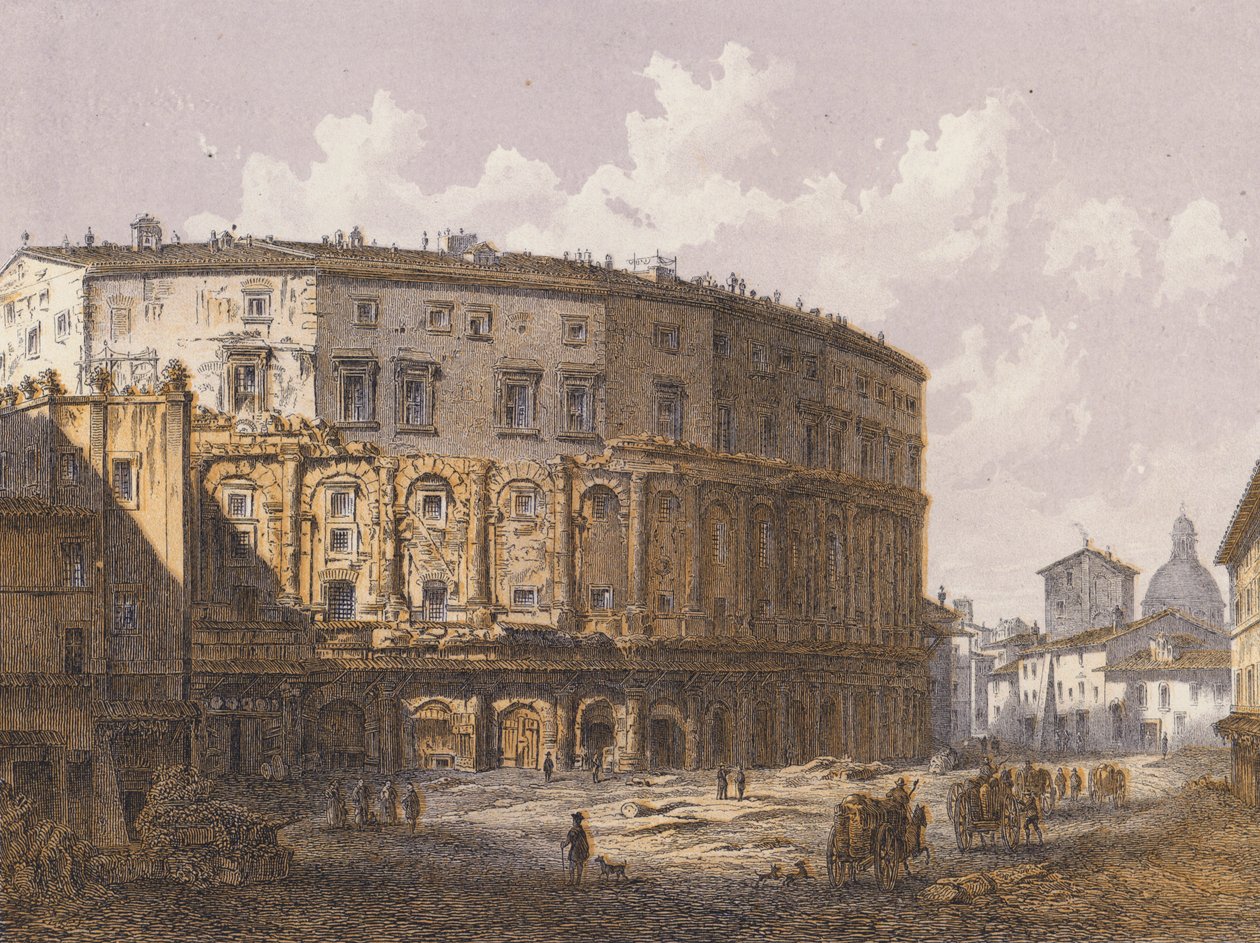 Theatre of Marcellus, Rome by German School