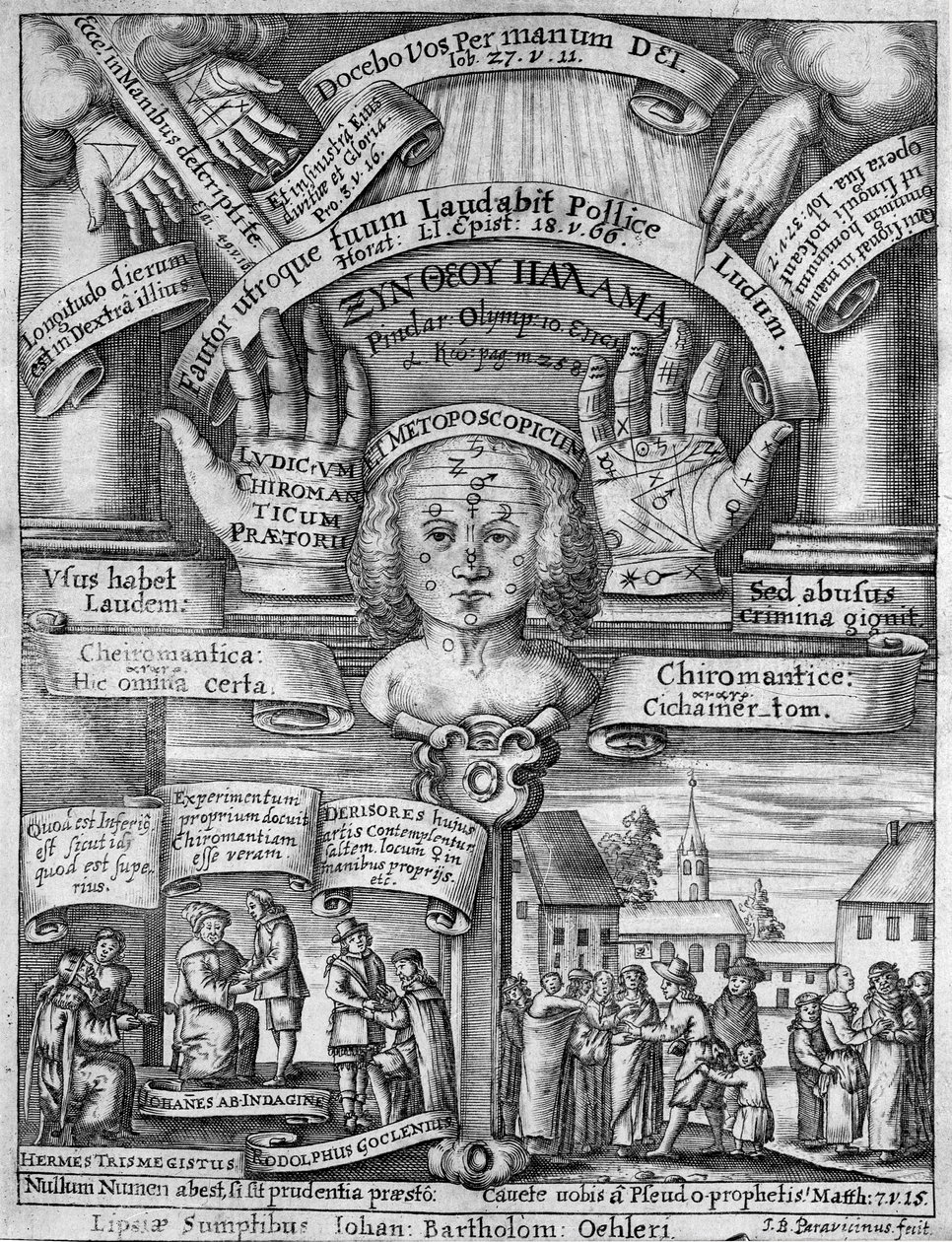 Titlepage of Ludicrum Chiromanticum by German School