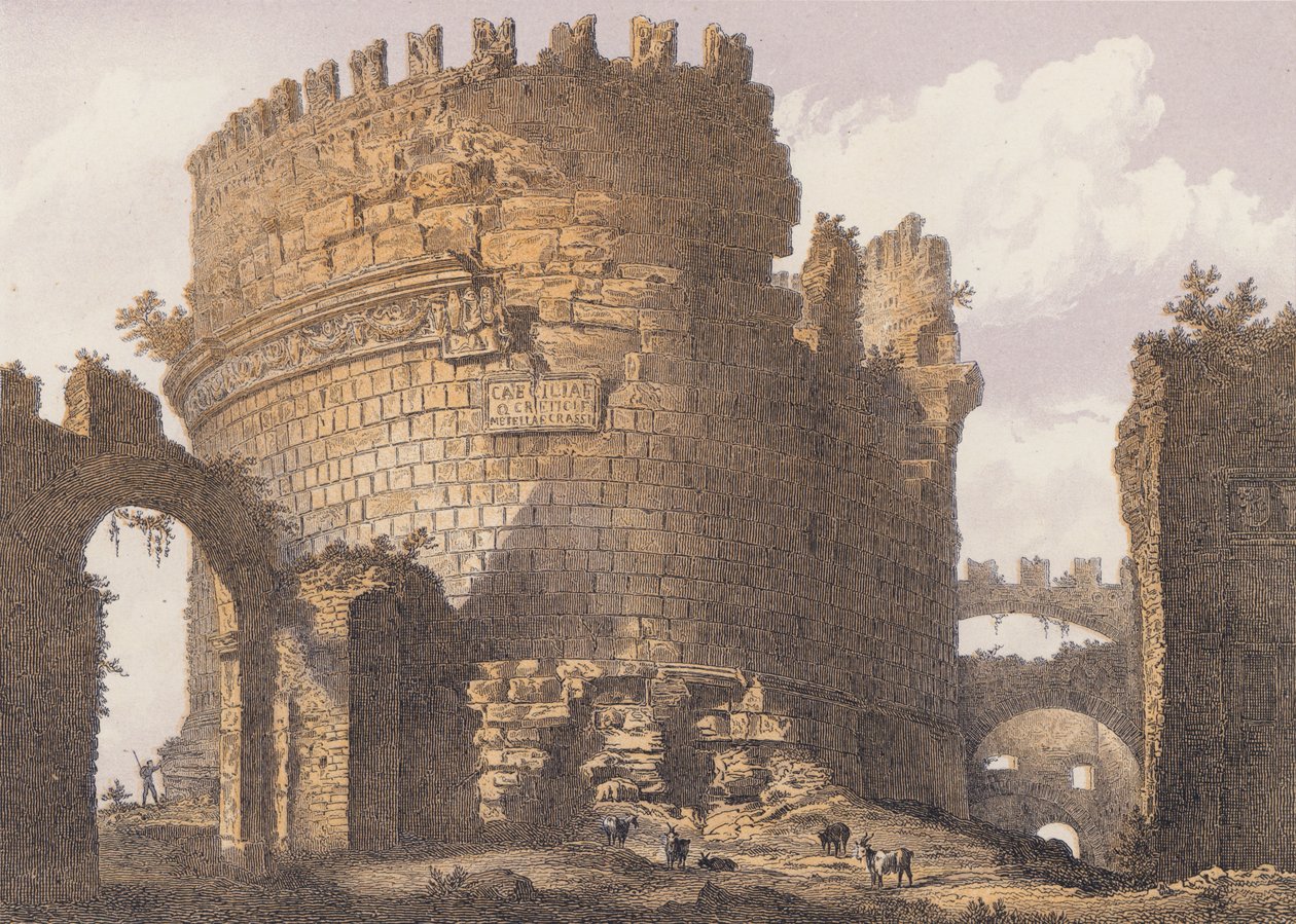 Tomb of Caecilia Metella, Rome by German School