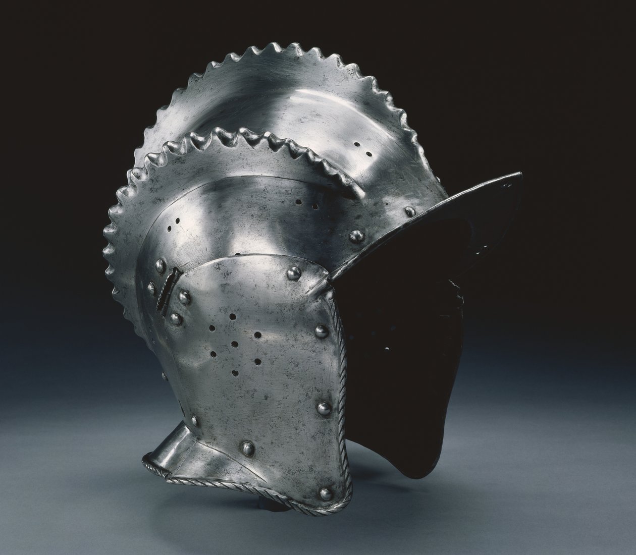 Triple-crested burgonet, c.1560-70 by German School