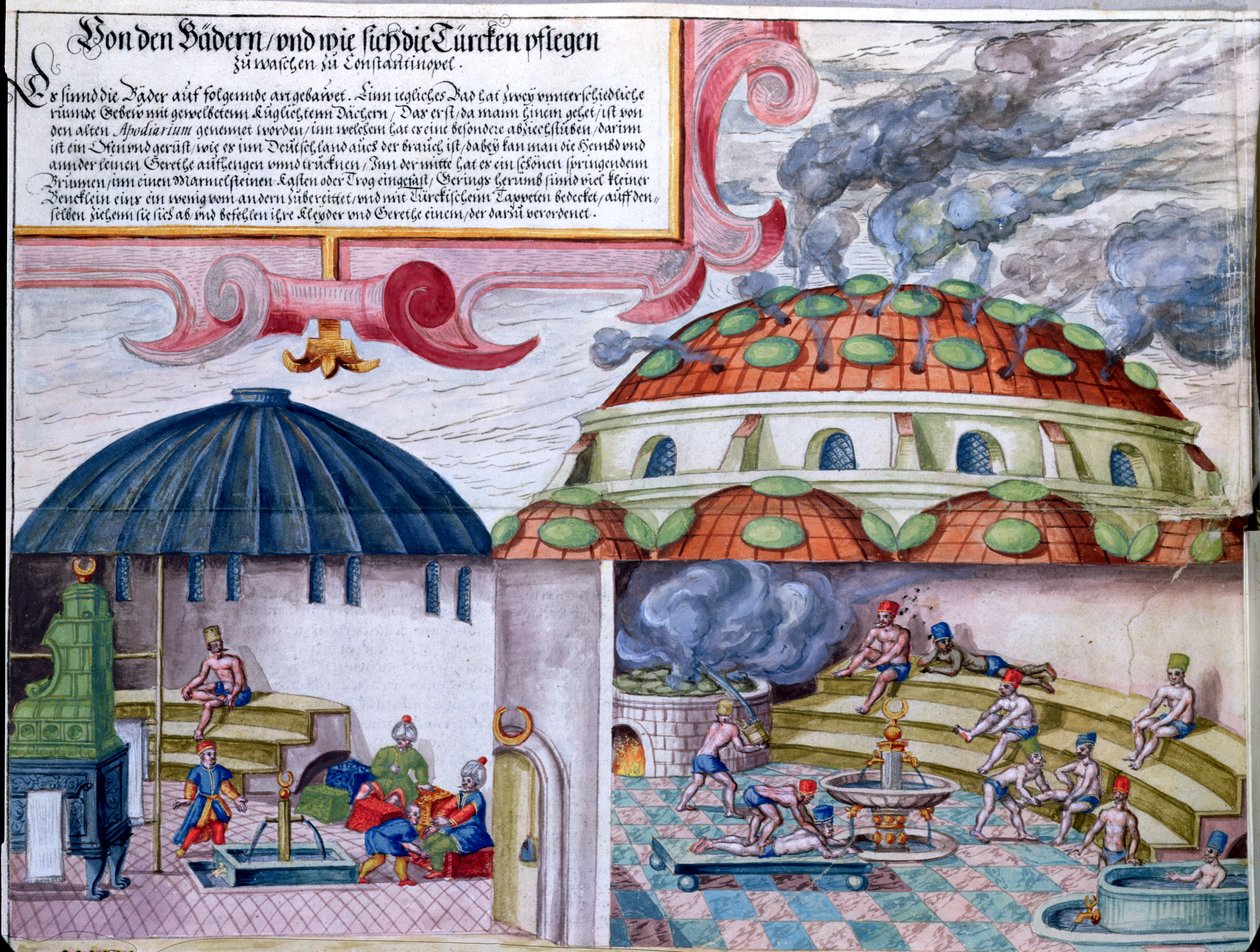 Turkish baths, late 16th century by German School