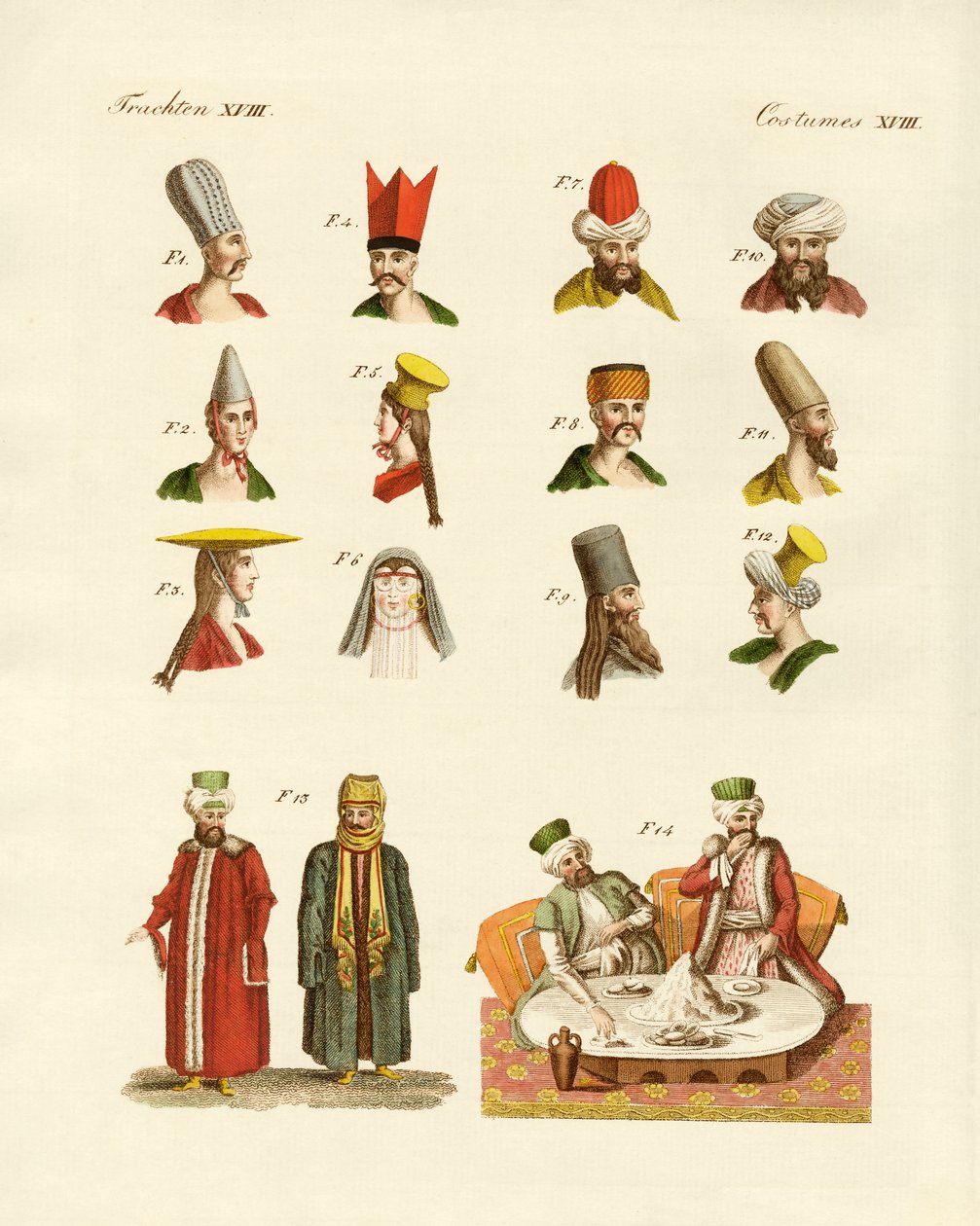 Turkish National Costumes by German School