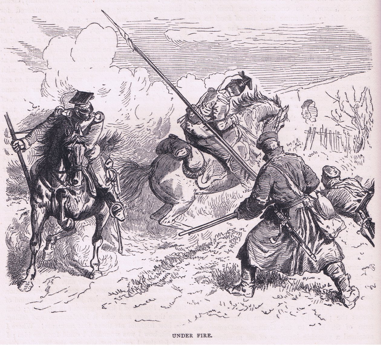 Under fire, Cassells History of the War between France and Germany published by Cassell and Company Limited, c.1890 by German School