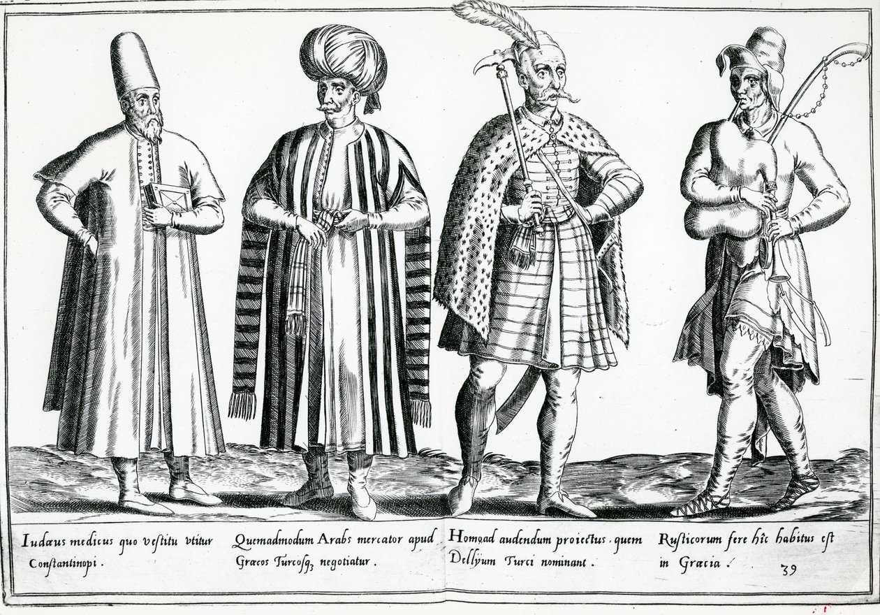 Variations of dress in the Eastern Mediterranean area by German School