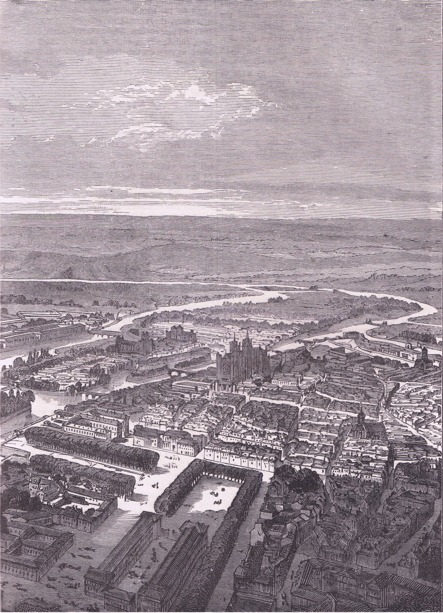 View of Metz by German School