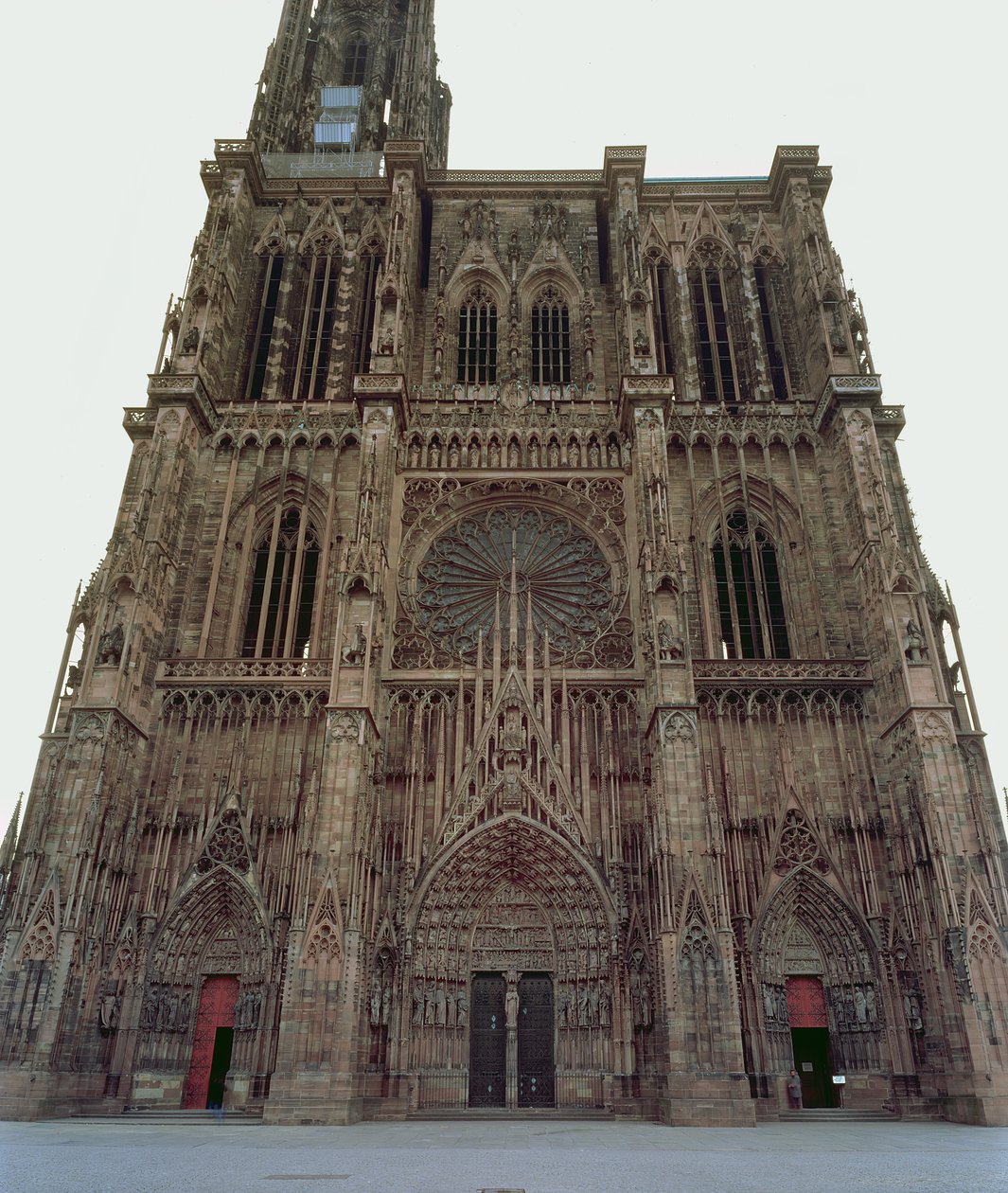 West facade of Strasbourg Cathedral, begun 1277 by German School