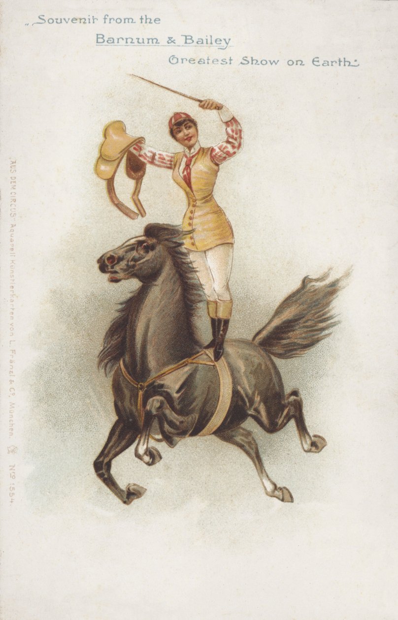 Woman Horse Rider of Barnum and Bailey