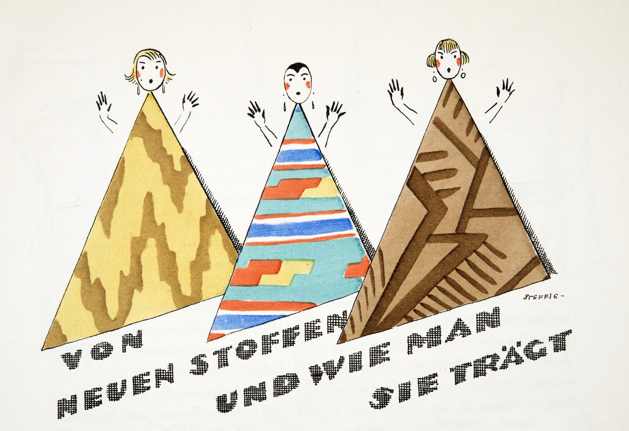 Of New Fabrics and How to Wear Them, from Styl, published 1922 by German School