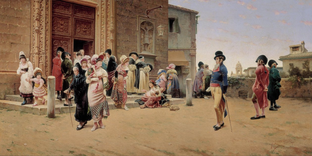 Leaving Church by Germán Álvarez Algeciras