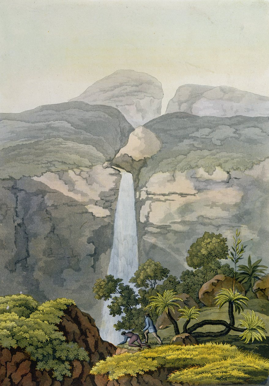 River Vinagre Waterfall, near the Puraci Volcano, Nova Granada, Brazil by Gerolamo Fumagalli