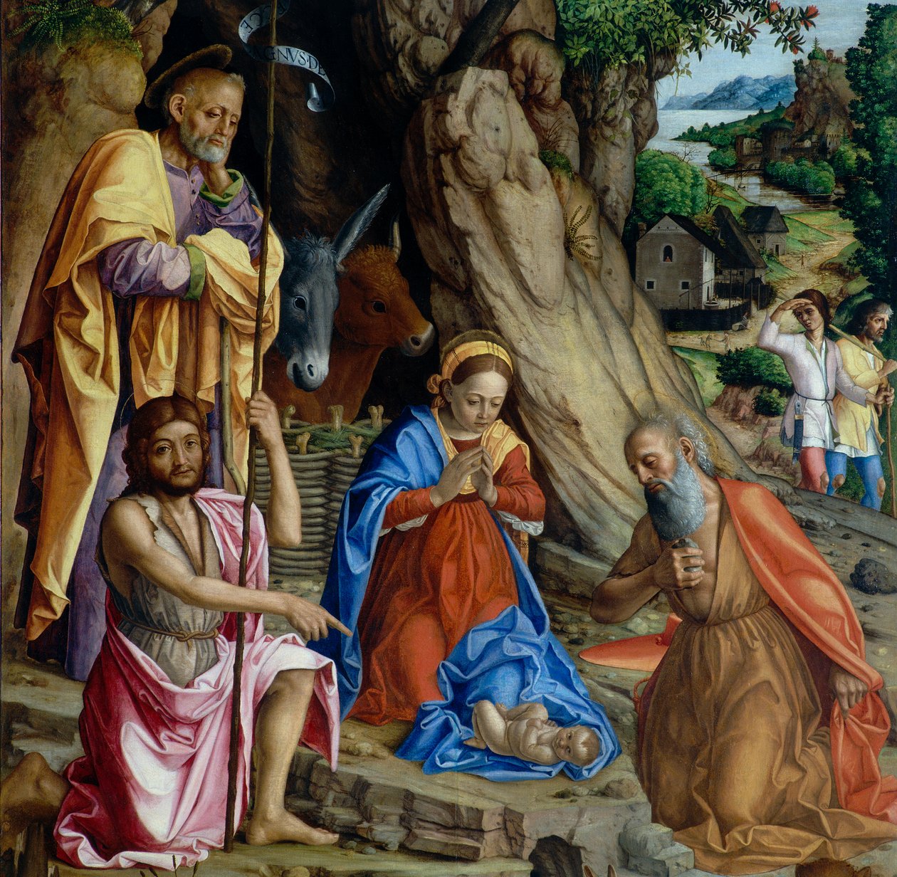 (Detail) The Nativity by Gerolamo dai Libri