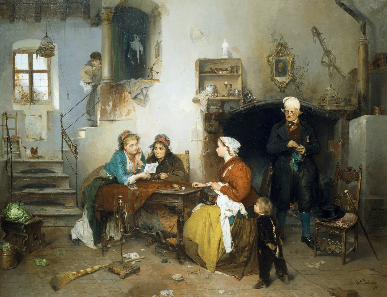 Letter from camp by Gerolamo Induno