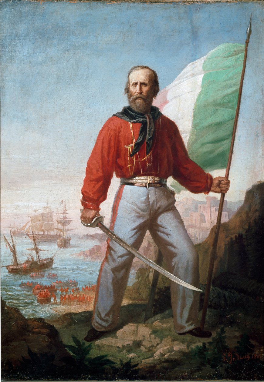 Portrait of Giuseppe Garibaldi in Marsala by Gerolamo Induno
