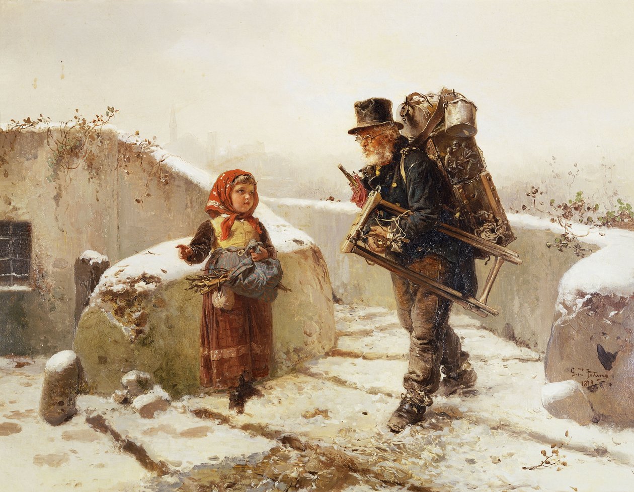 The Pedlar by Gerolamo Induno: Premium art reproduction