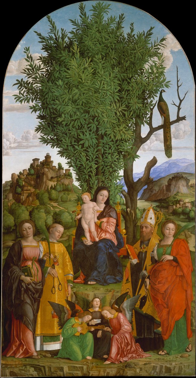Madonna and Child with Saints by Gerolamo dai Libri