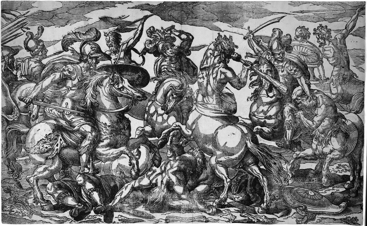 Battle of the Lapiths and Centaurs, c.1600 by Geronima Cagnaccia Parasole