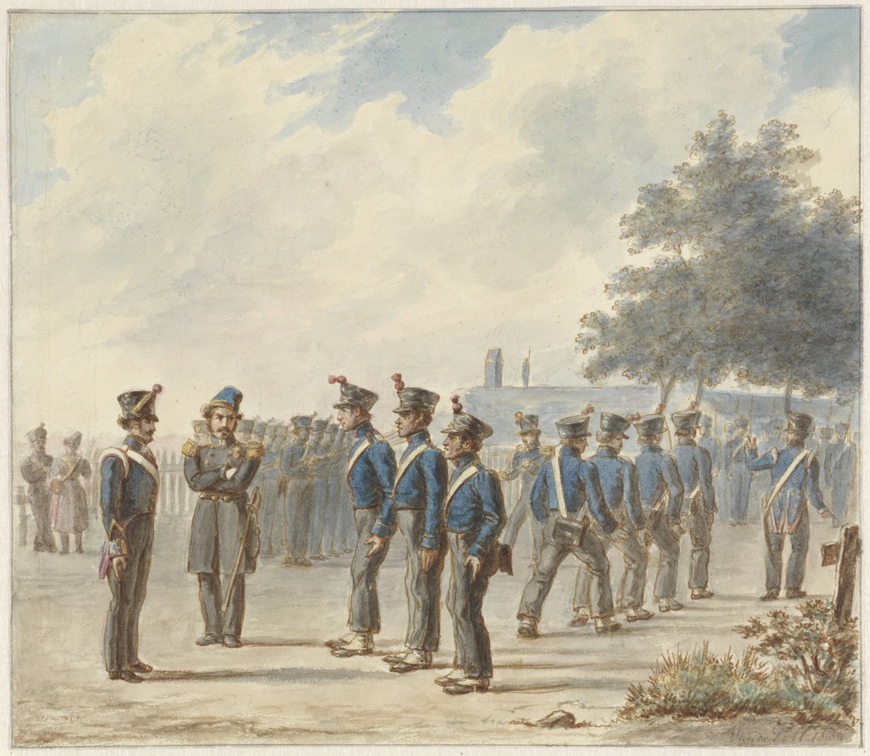 Rural Militia, 1830 by Gerret Jasink van de Poll