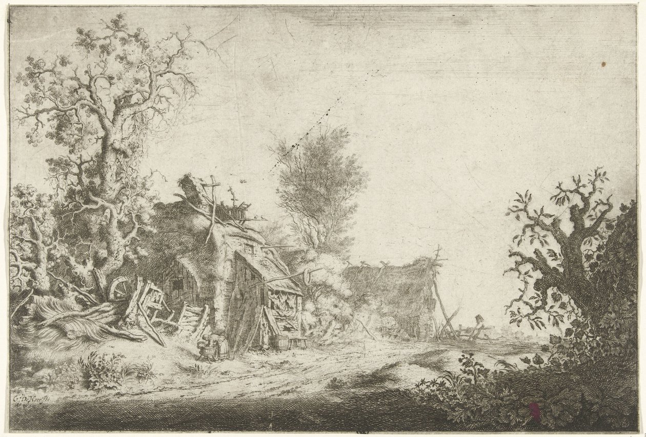 Landscape with Dilapidated Farms by Gerrit Adriaensz. de Heer