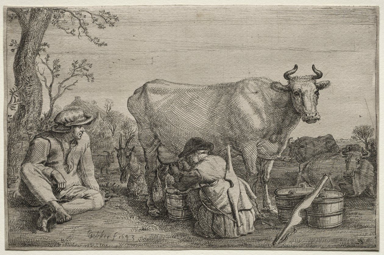 The Milkmaid by Gerrit Claesz. Bleker