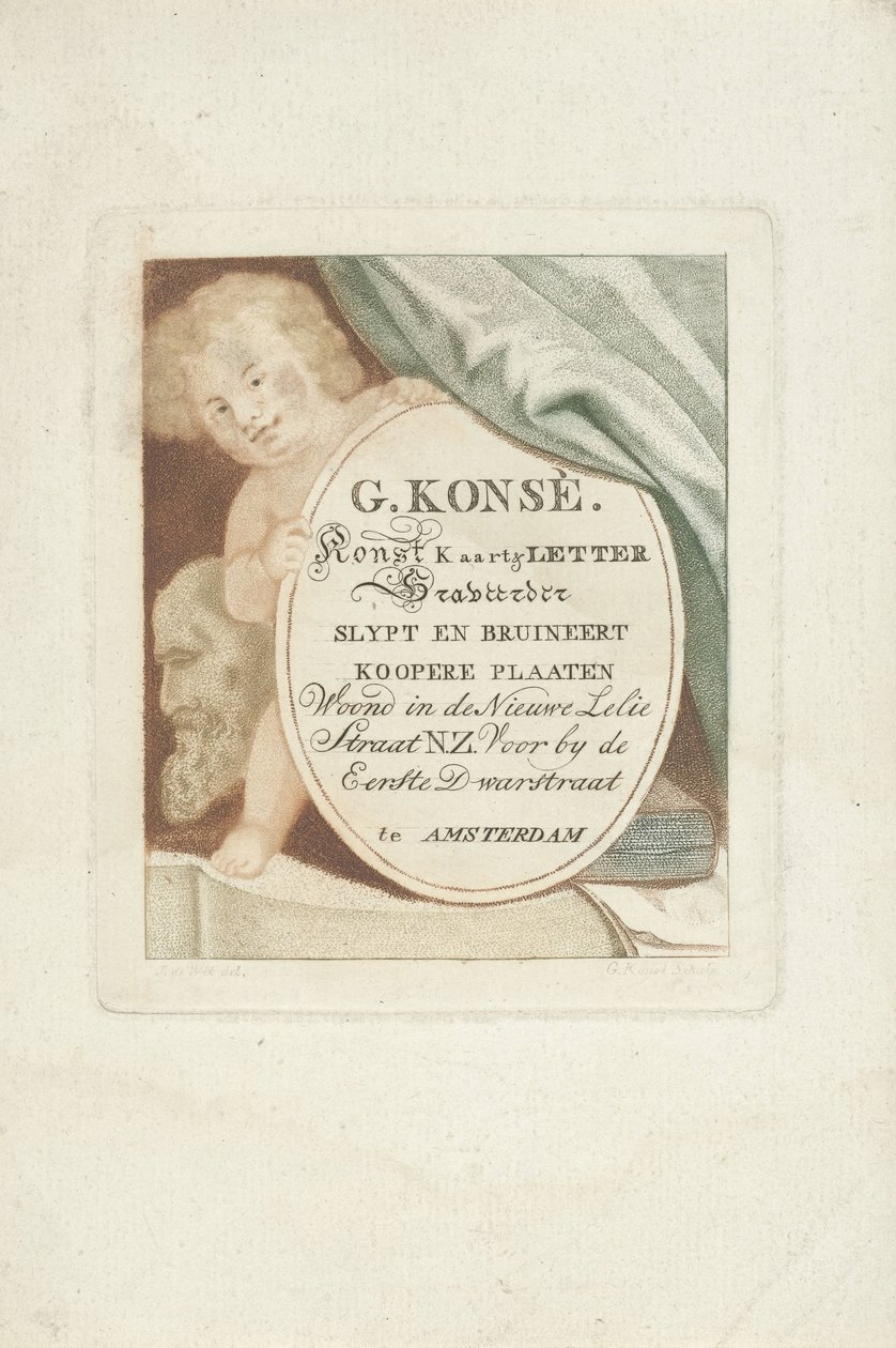Visiting Card of Gerrit Konsé by Gerrit Konsé