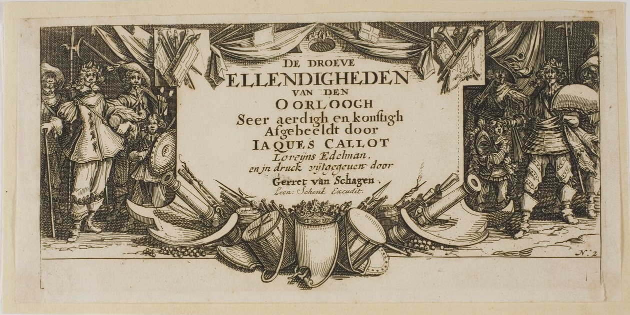 Frontispiece, from The Large Miseries of War by Gerrit Lucasz van Schagen