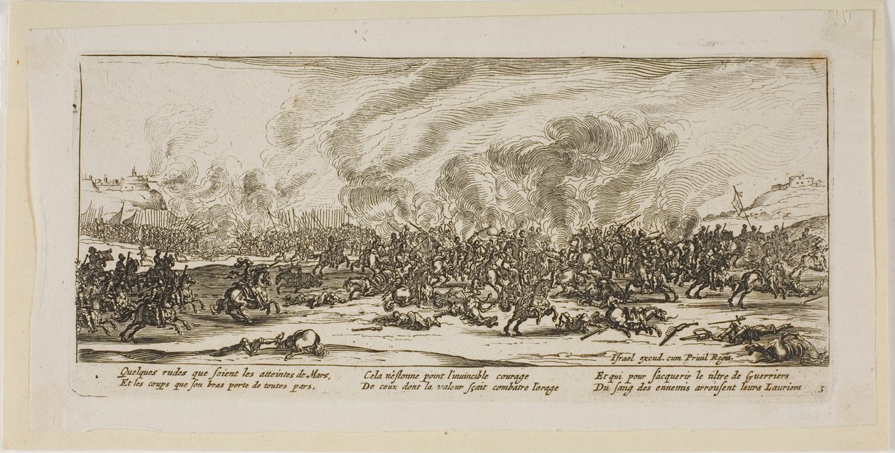 The Battle, plate three from The Large Miseries of War by Gerrit Lucasz van Schagen