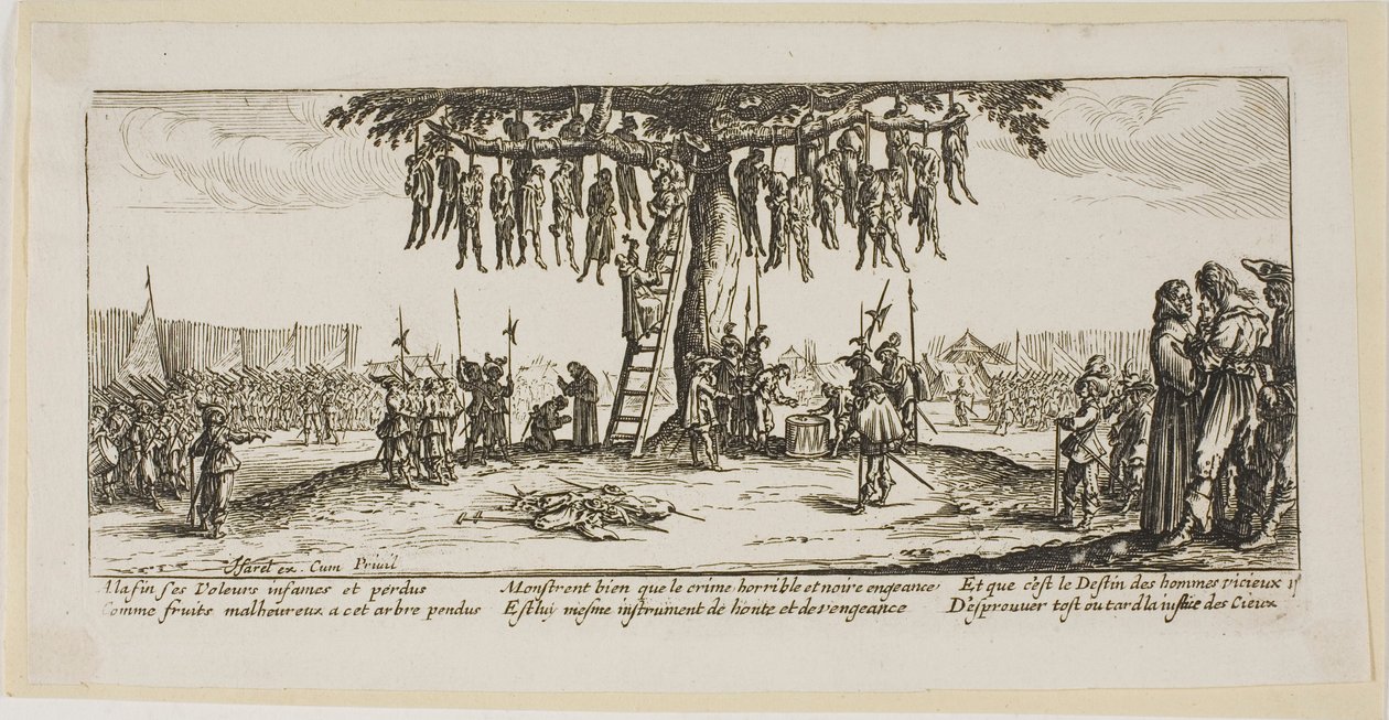 The Hanging, plate eleven from The Large Miseries of War by Gerrit Lucasz van Schagen