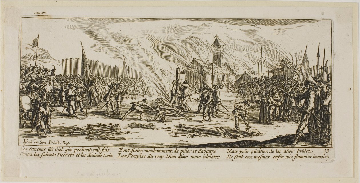 The Stake, plate thirteen from The Large Miseries of War by Gerrit Lucasz van Schagen