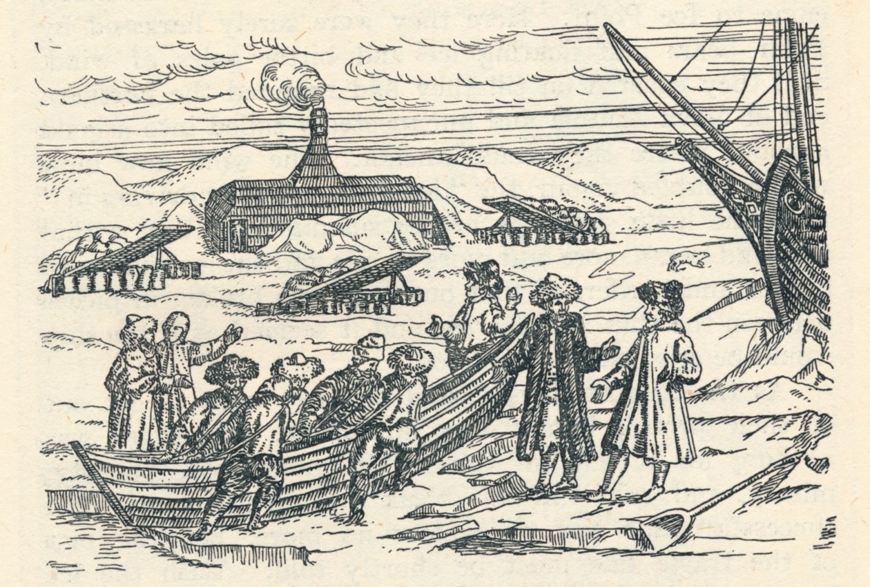 Barents in the Arctic: Hut wherein we wintered by Gerrit de Veer