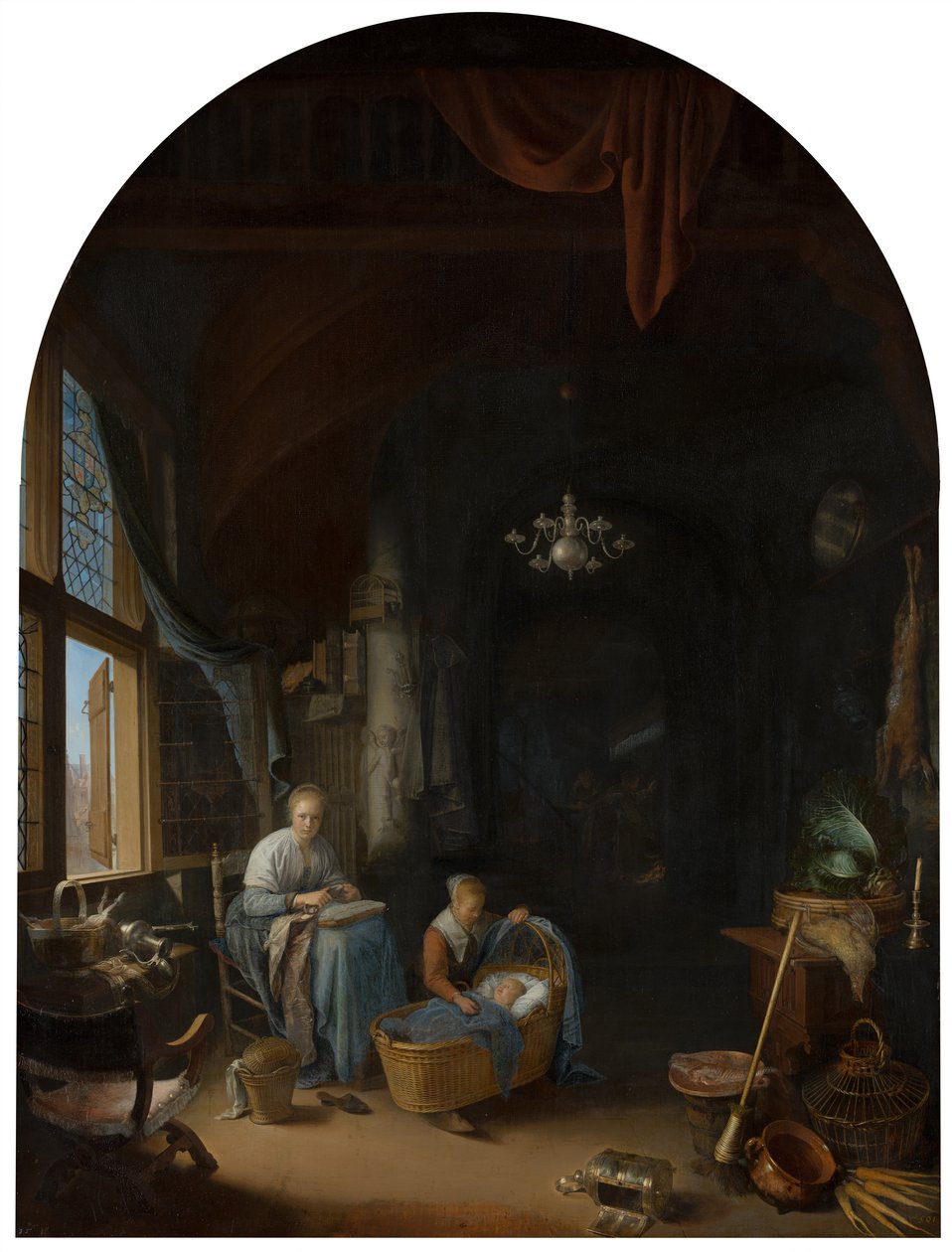 The Young Mother, 1658 by Gerrit Dou