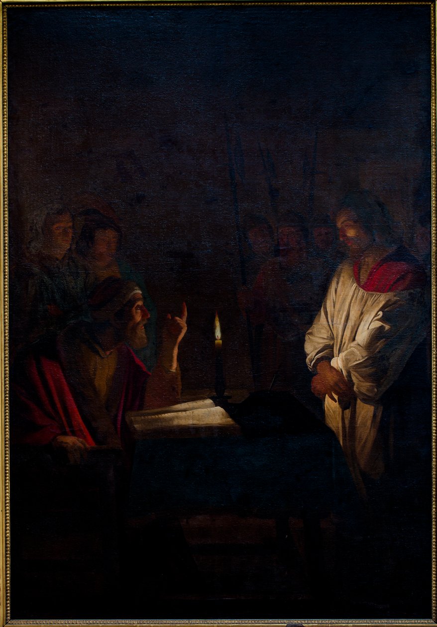 Jesus before Pilate by Gerrit van (after) Honthorst